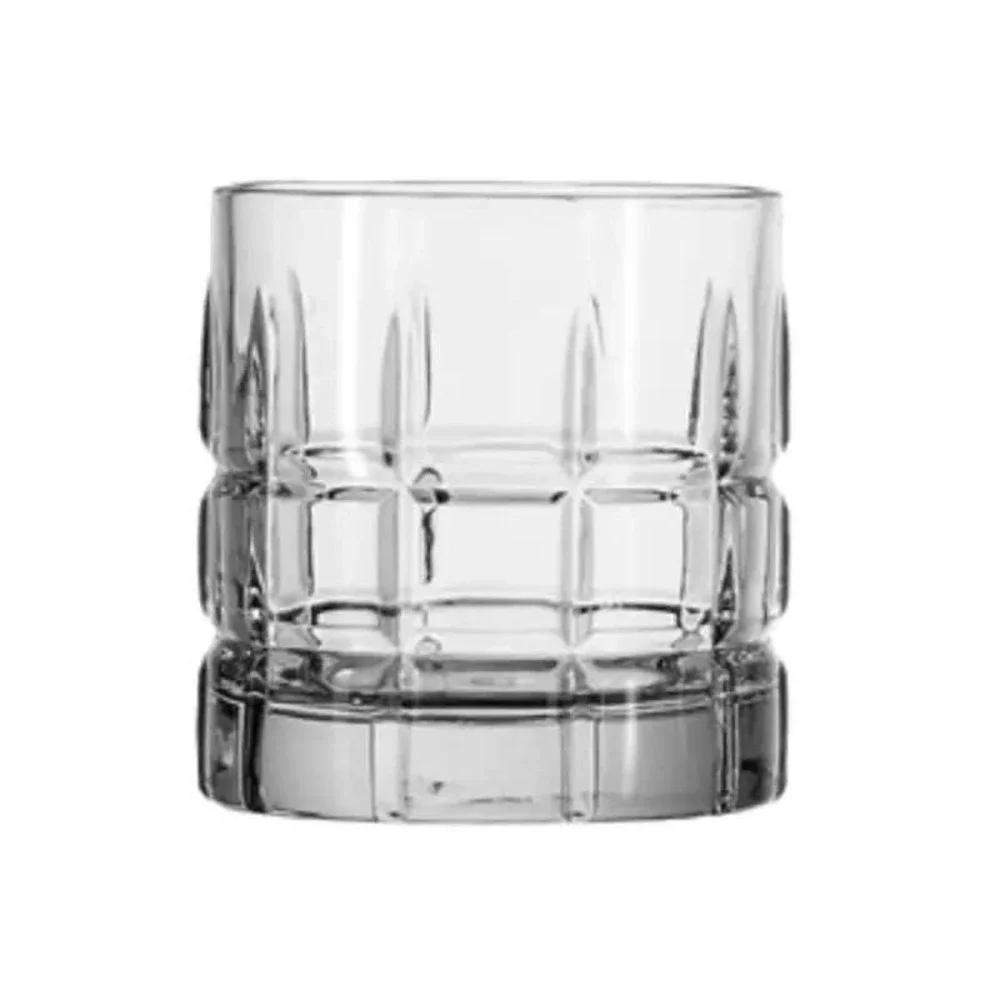 Anchor Hocking Tartan Whiskey Glasses | Mid Century Plaid Barware Set